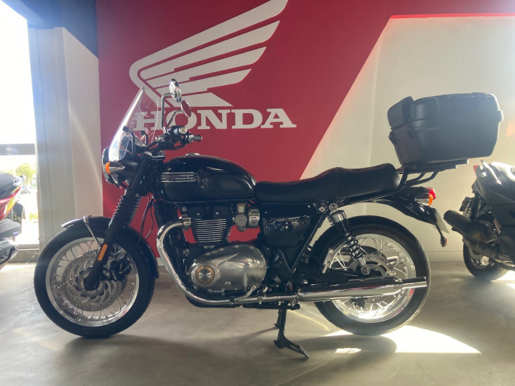triumph bonneville t120 1200 black 2023 première main état neuf - VEZIN LE COQUET