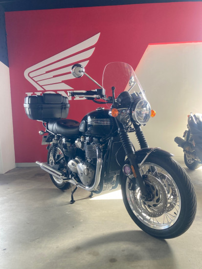 triumph bonneville t120 1200 black 2023 première main état neuf - VEZIN LE COQUET